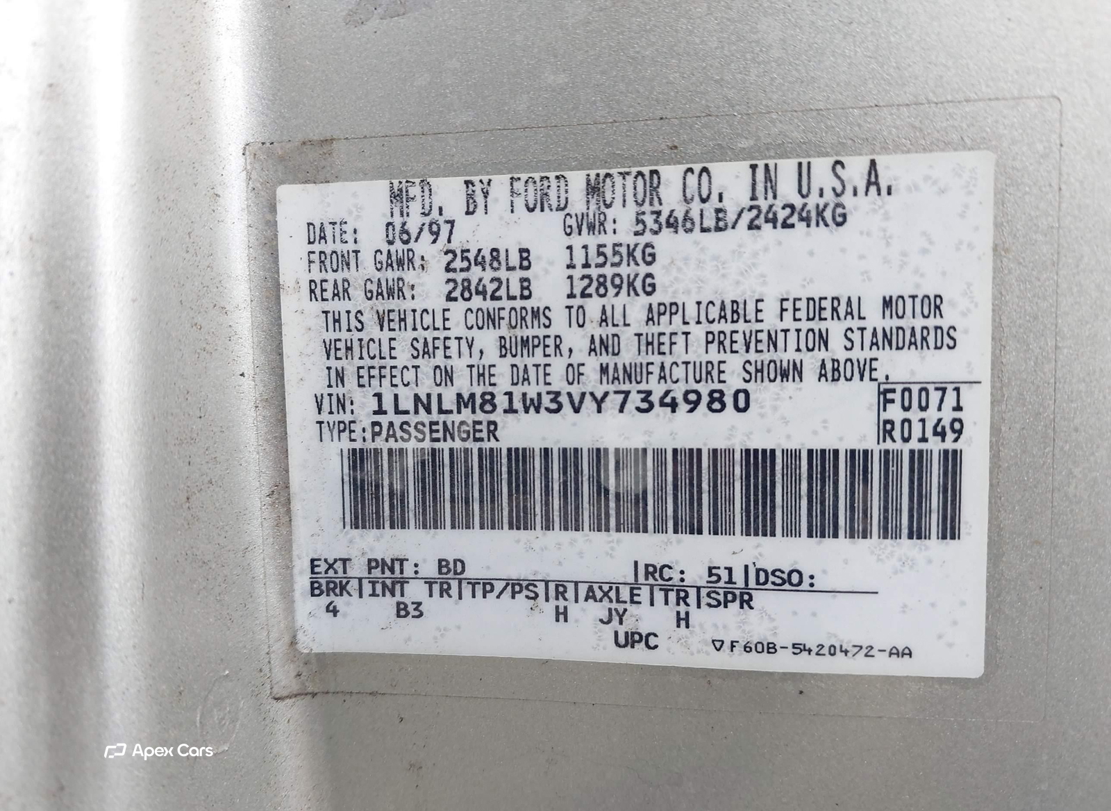 Lincoln Town Car 1997