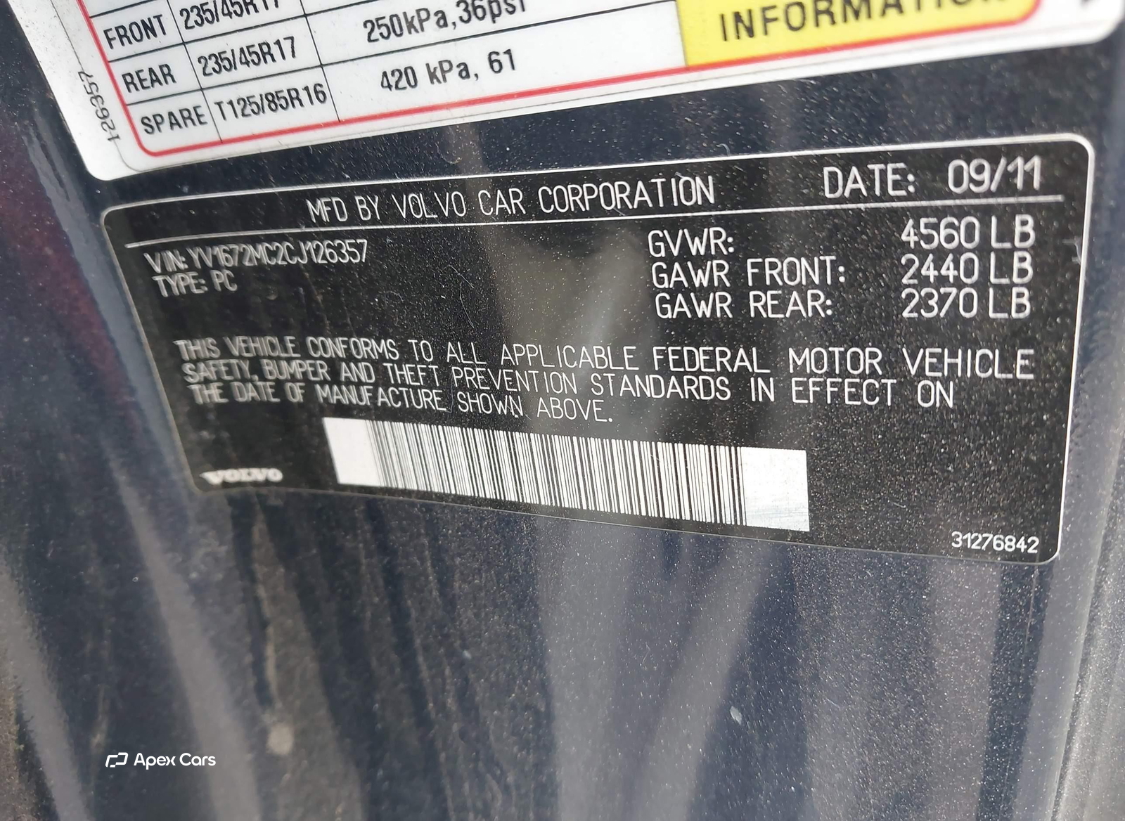 Volvo C70 2012