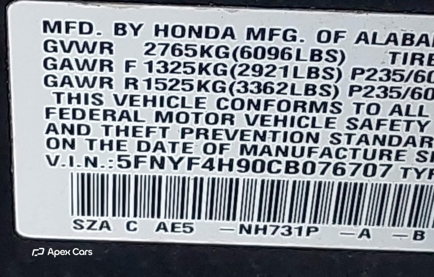 Honda Pilot 2012