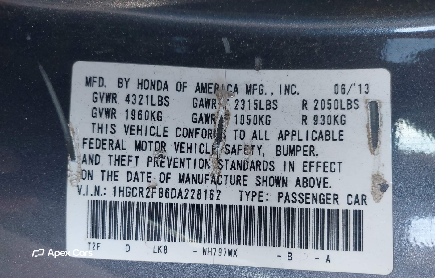 Honda Accord 2013
