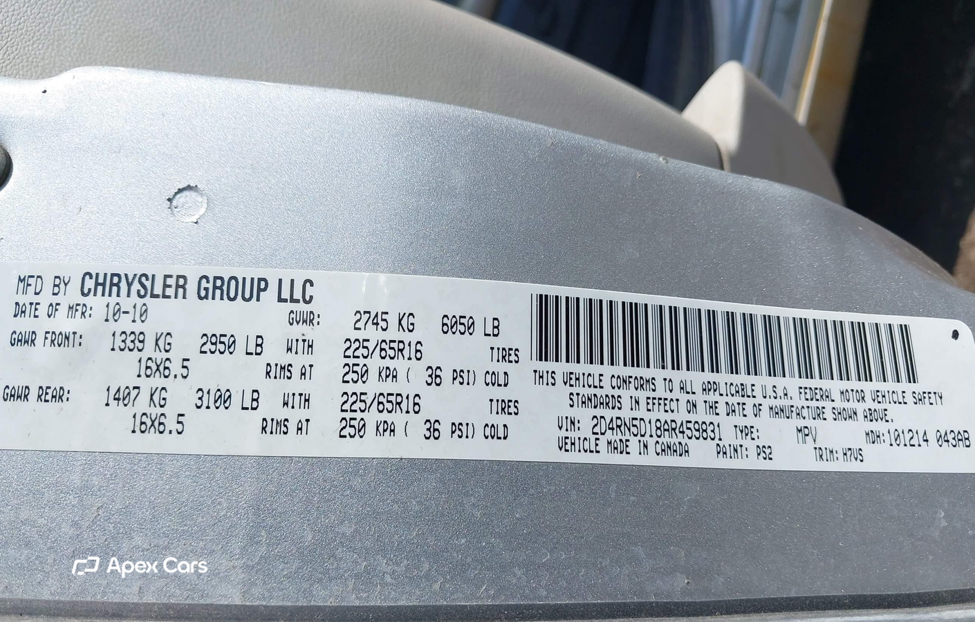 Dodge Caravan 2010