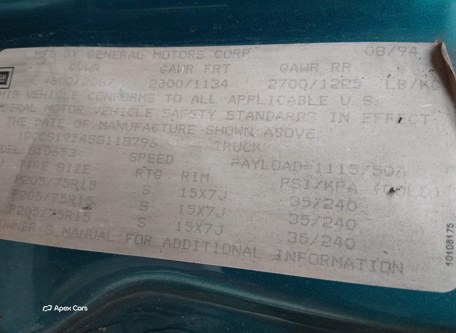 Chevrolet S-10 Pickup 1995