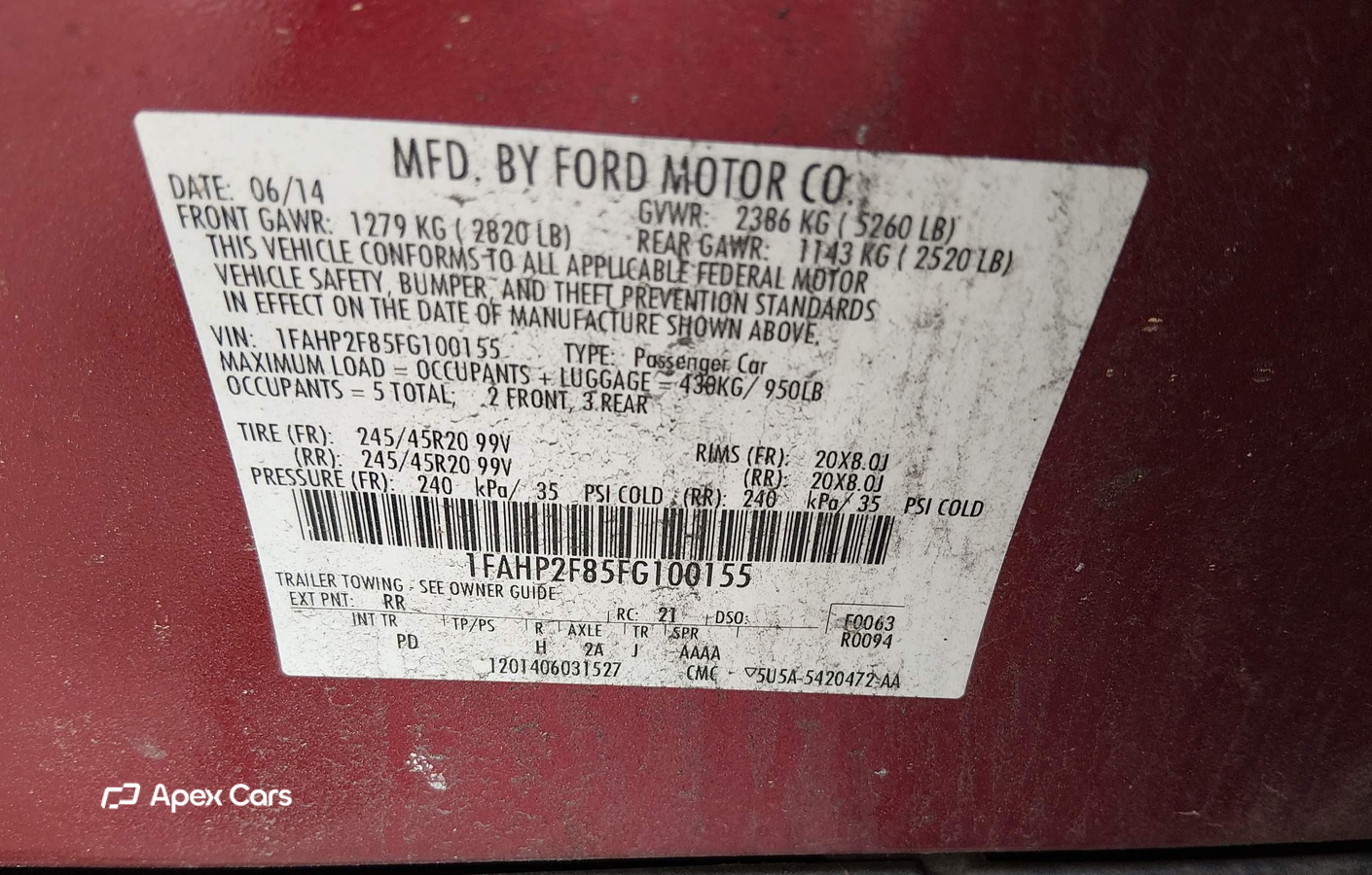 Ford Taurus 2015