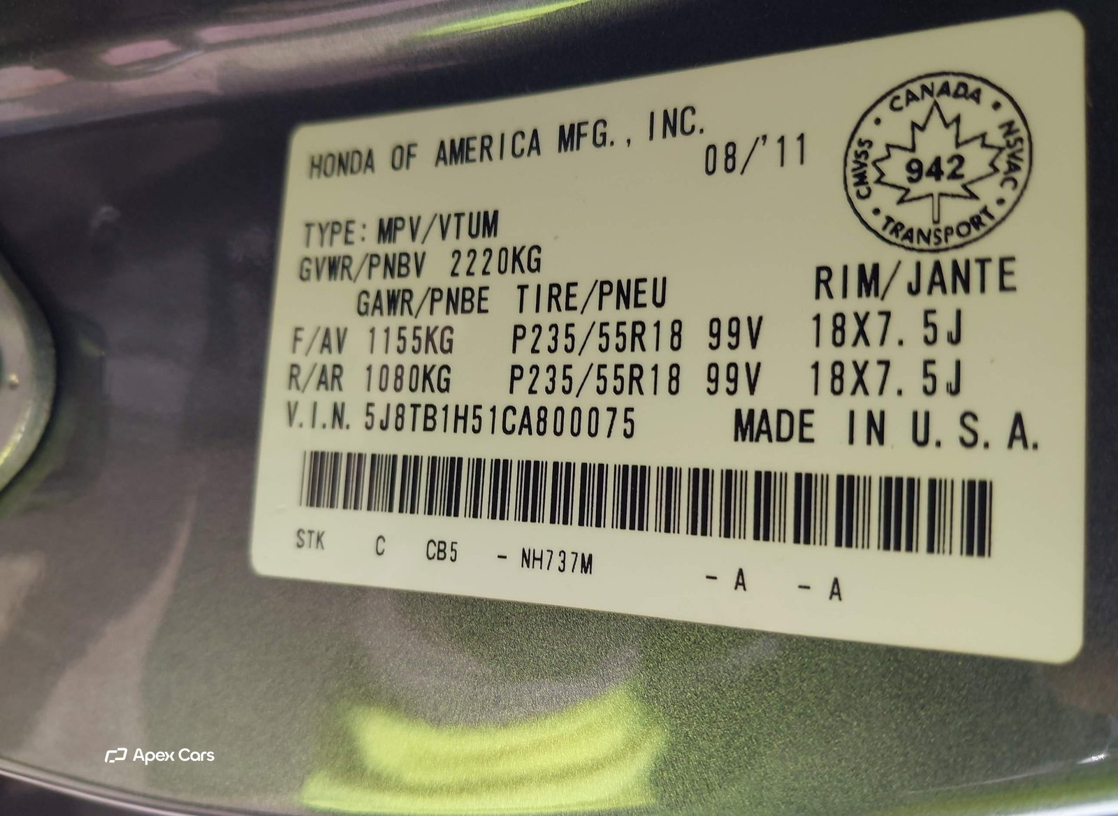 Acura RDX 2012