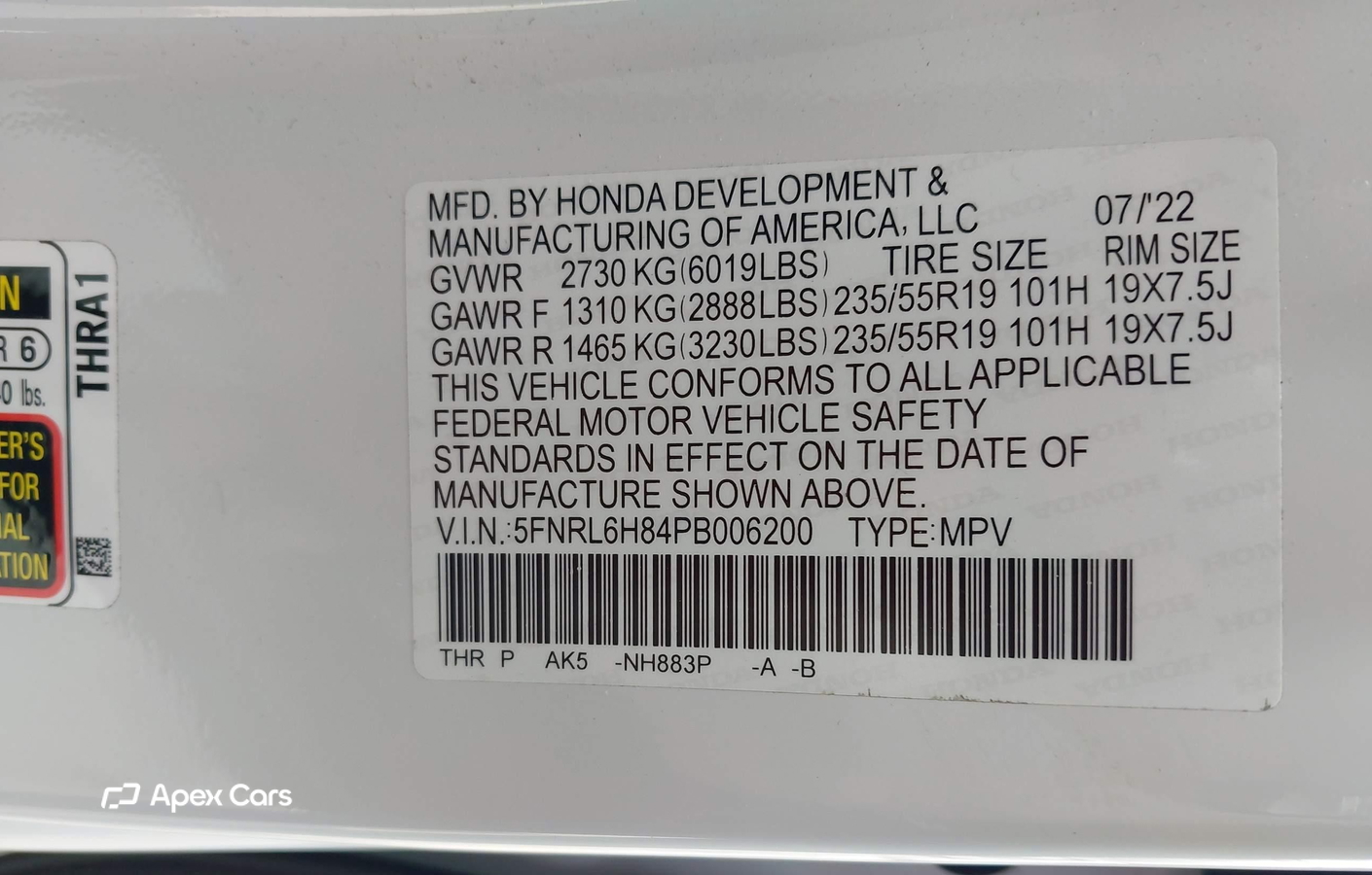 Honda Odyssey 2023
