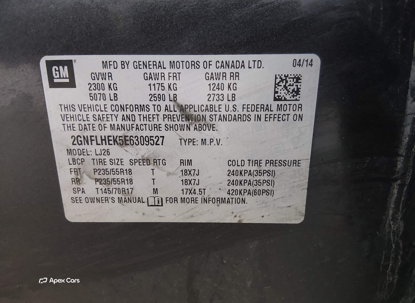 Chevrolet Equinox 2014