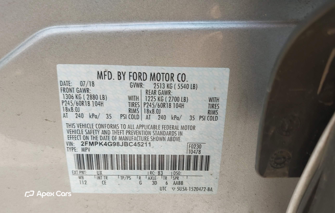 Ford Edge 2018