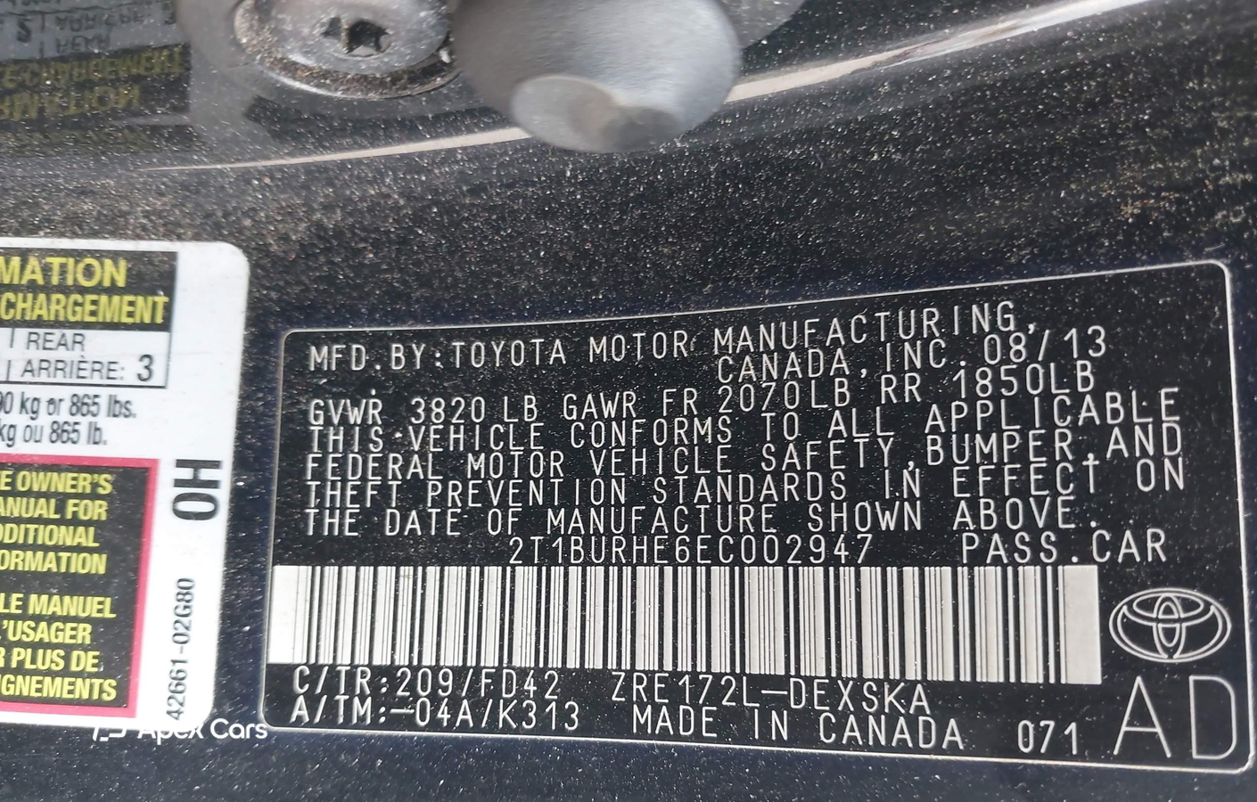 Toyota Corolla 2014