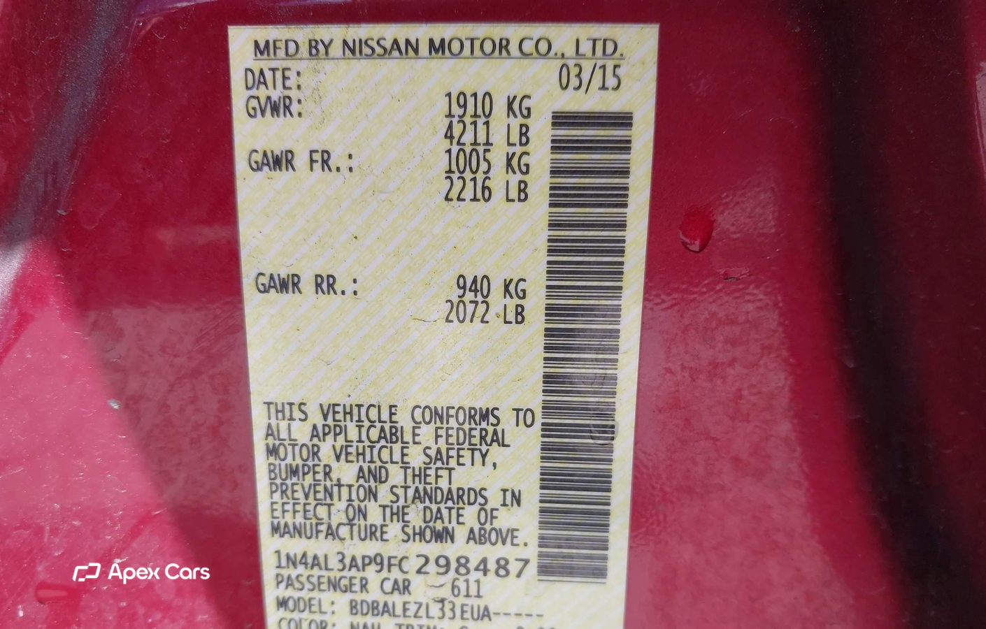 Nissan Altima 2015