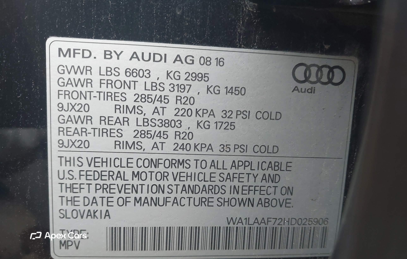 Audi Q7 2017