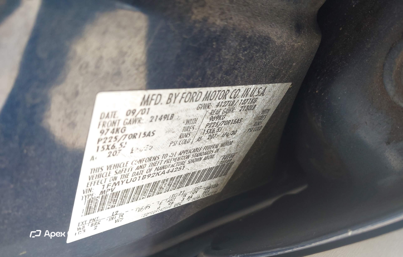 Ford Escape 2002