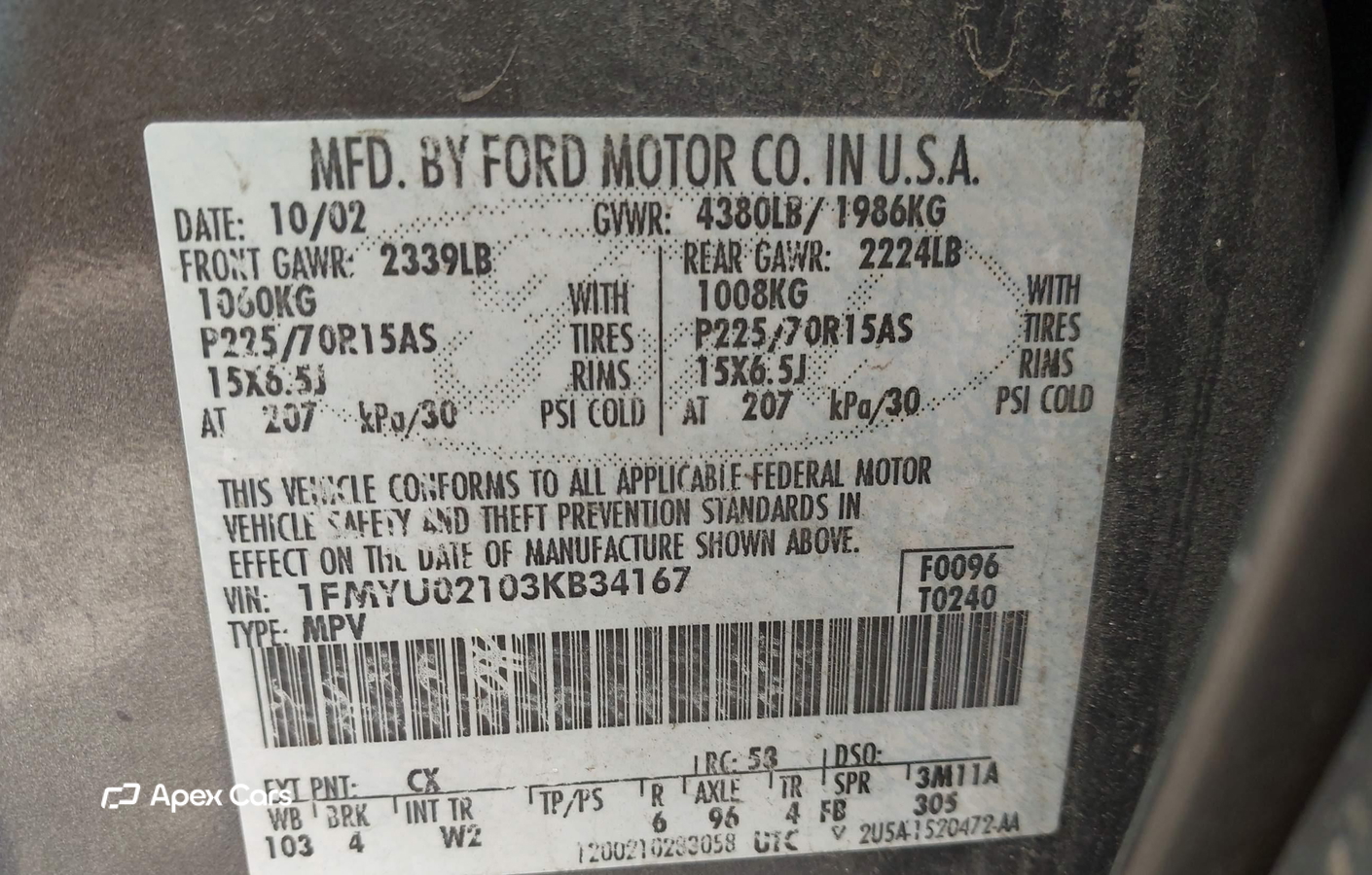 Ford Escape 2003