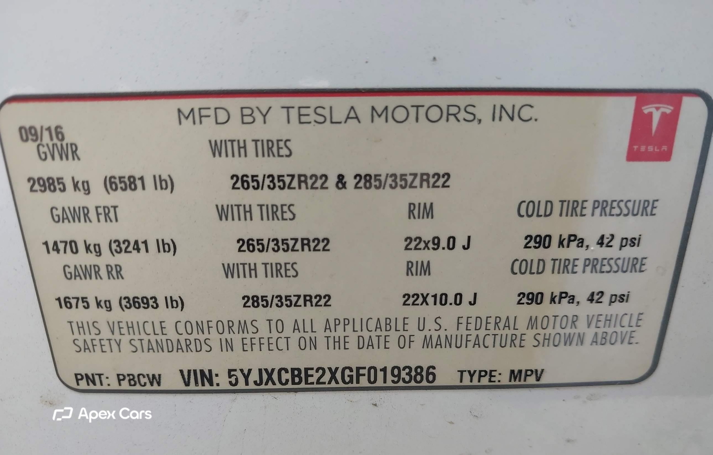 Tesla Model X 2016