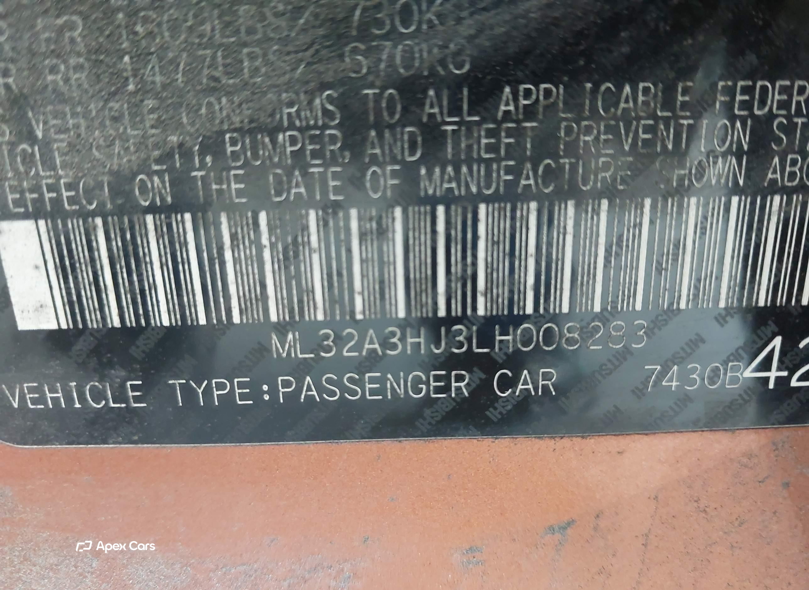 Mitsubishi Mirage 2020