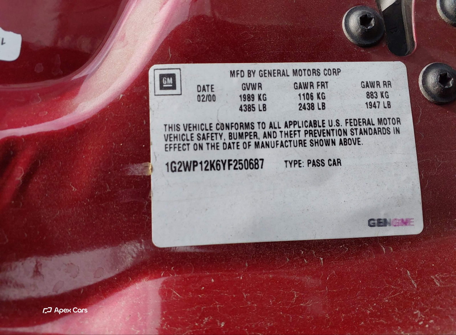 Pontiac Grand Prix 2000