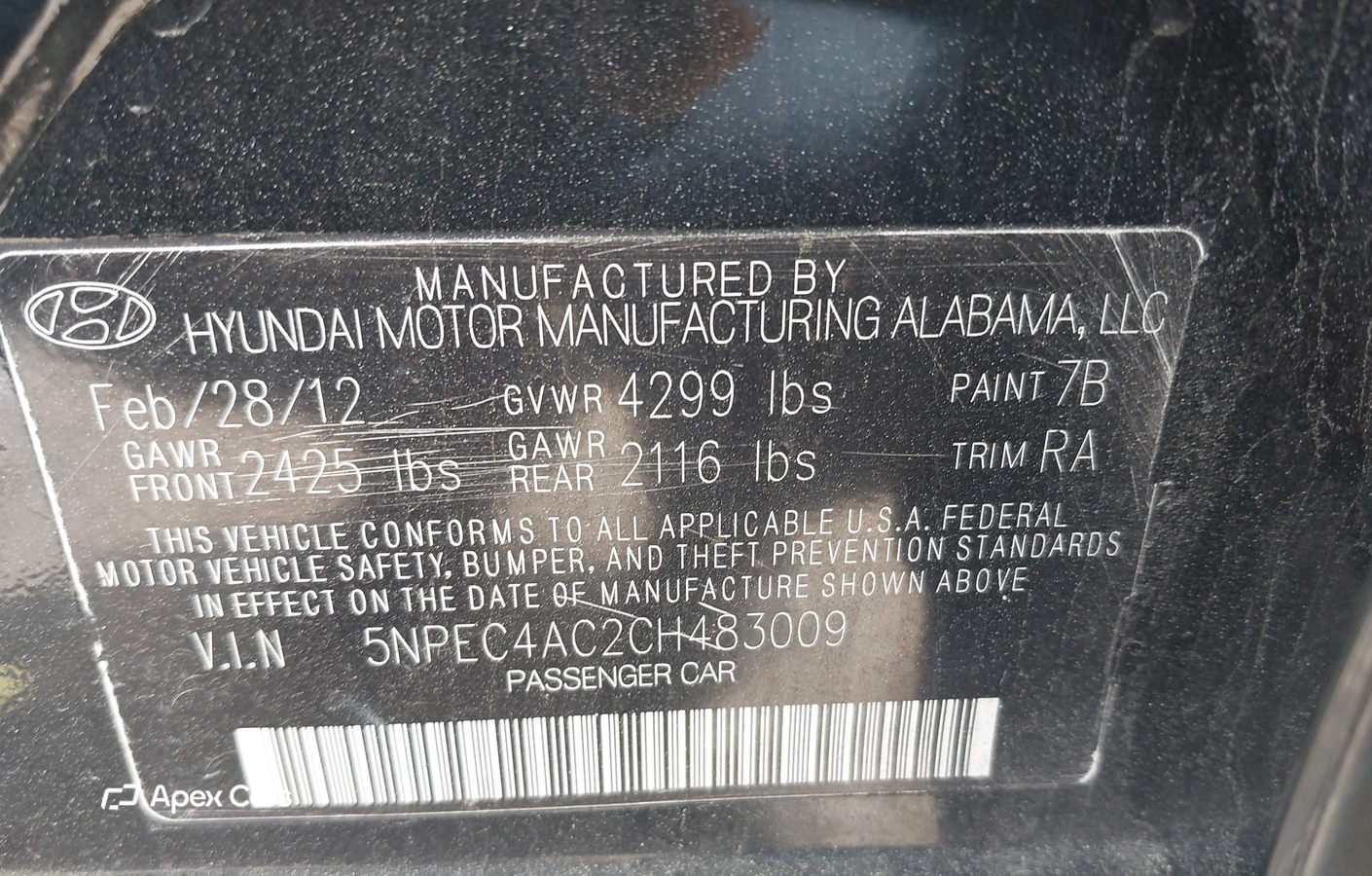 Hyundai Sonata 2012