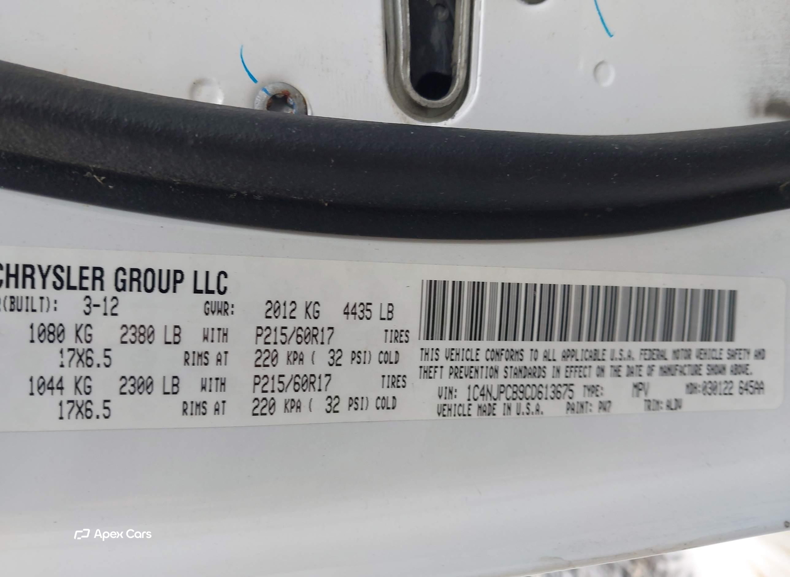 Jeep Liberty (Patriot) 2012