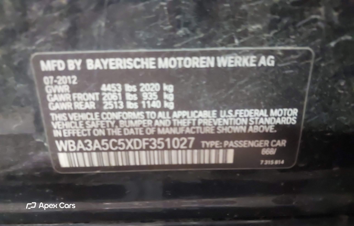 BMW Series 3 2013