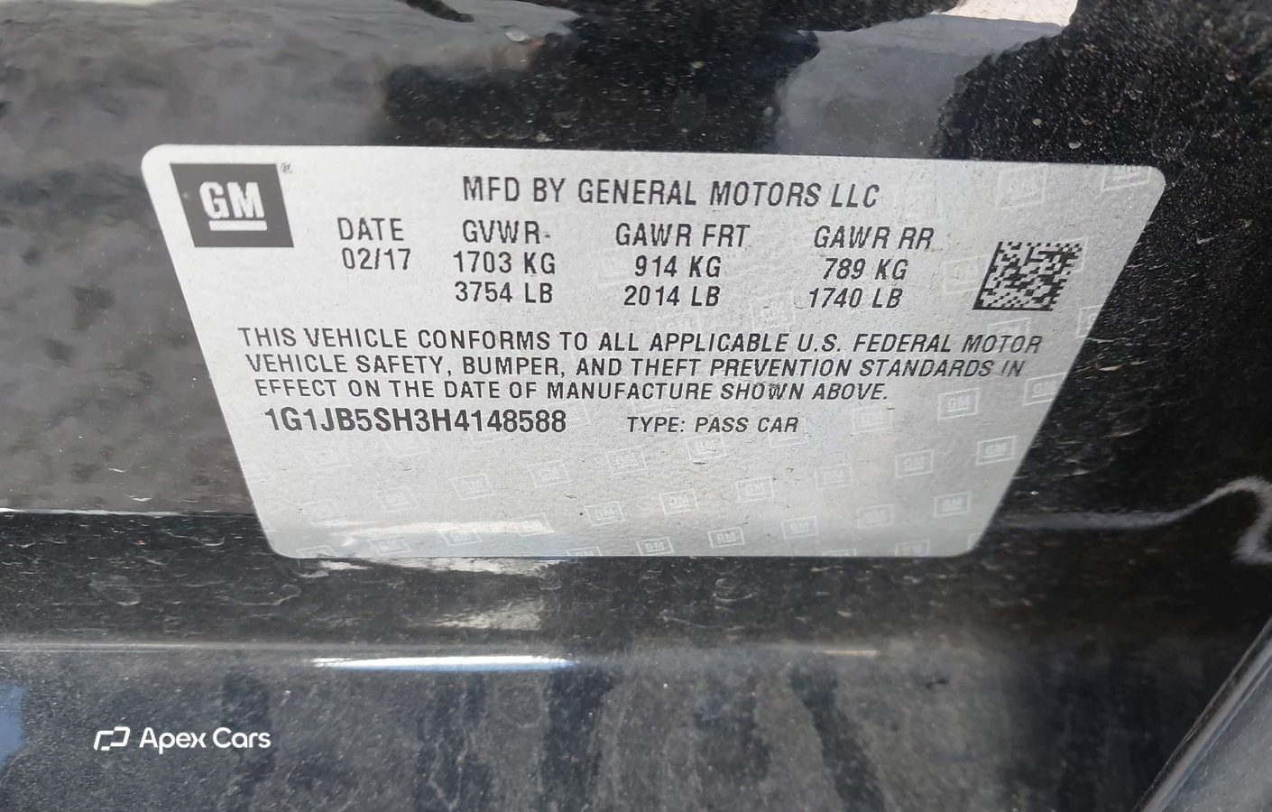 Chevrolet Sonic 2017