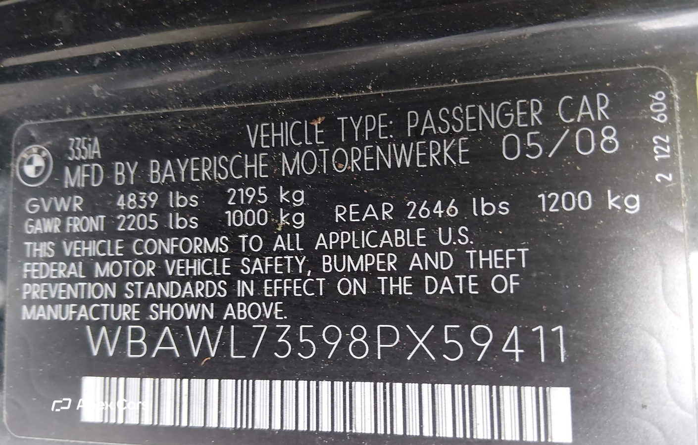 BMW Series 3 2008