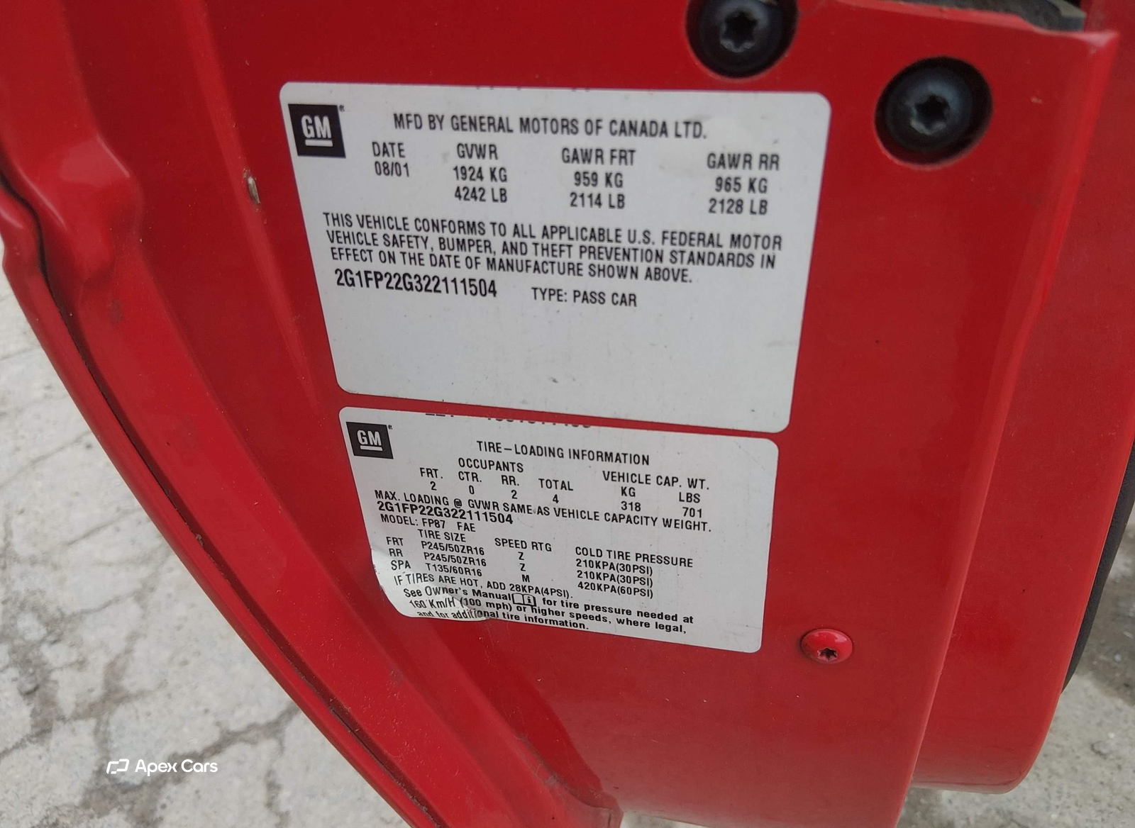 Chevrolet Camaro 2002