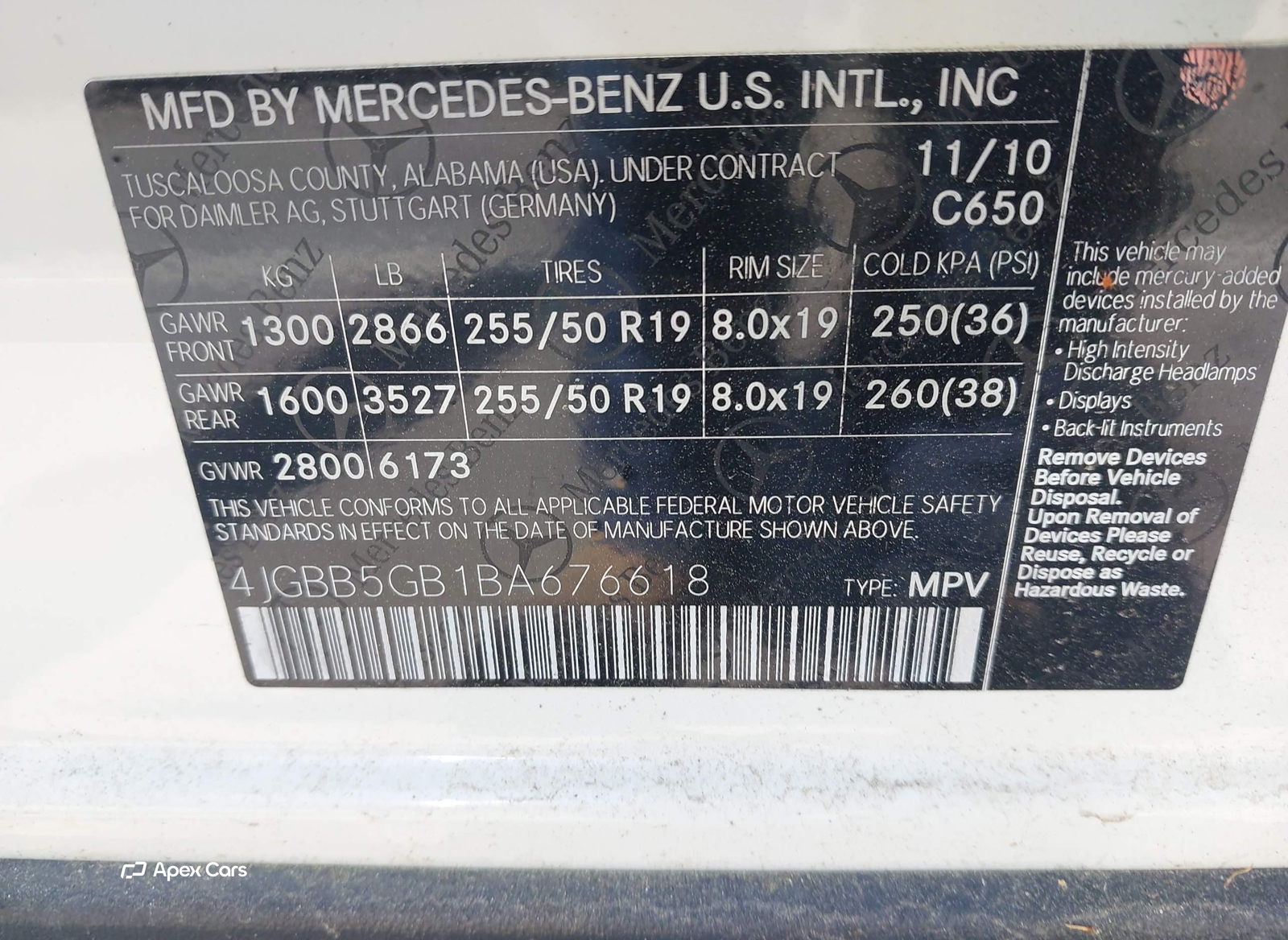 Mercedes-Benz M-klasse 2011