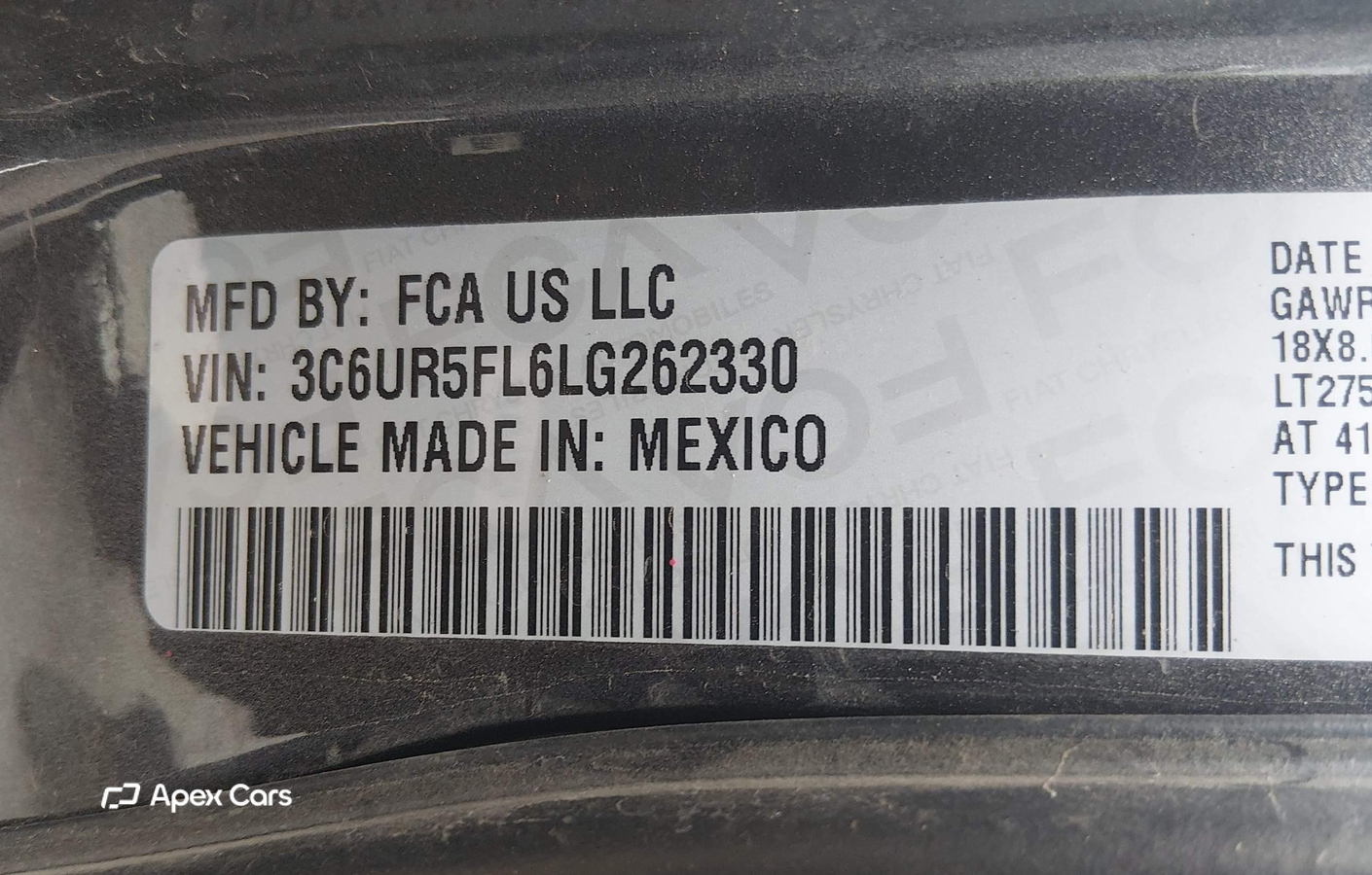RAM 2500 2020