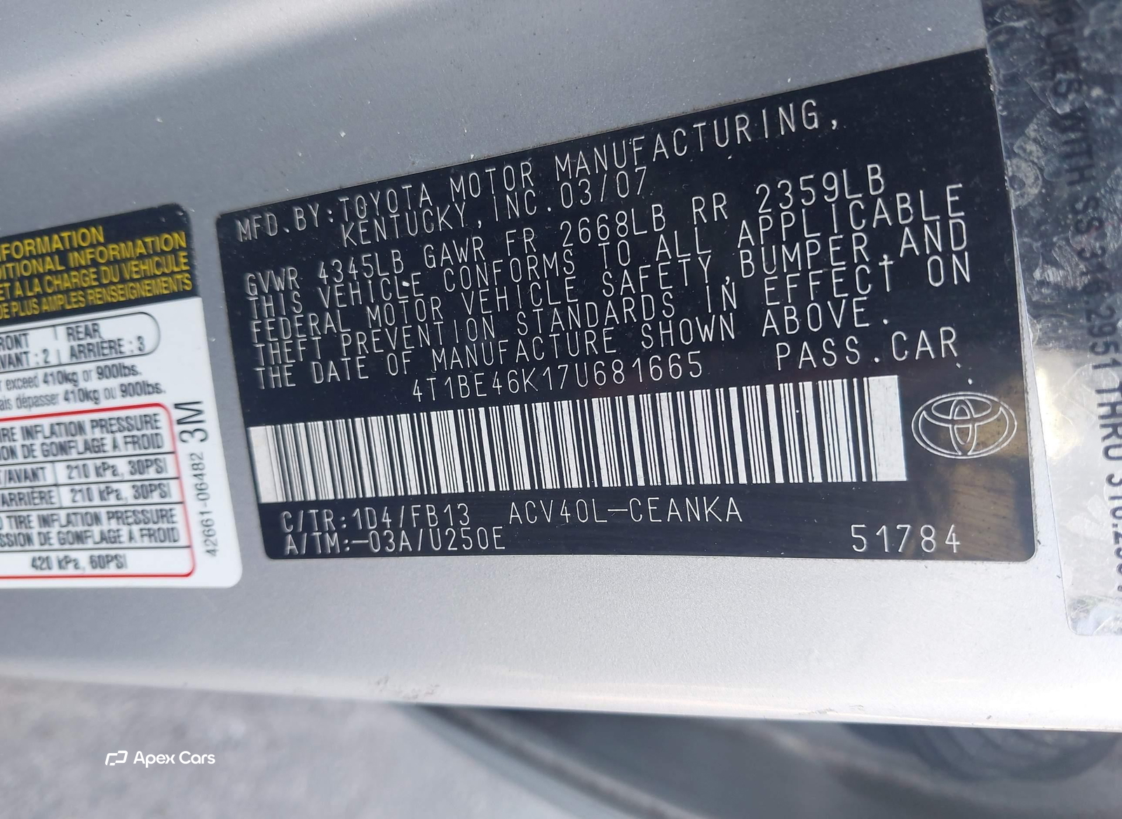 Toyota Camry 2007
