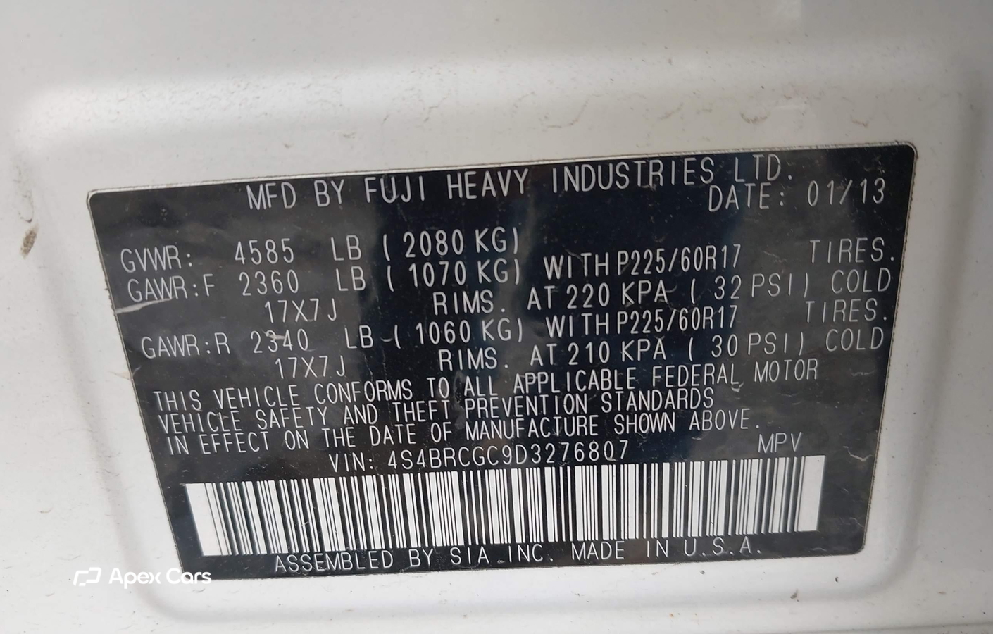 Subaru Outback 2013