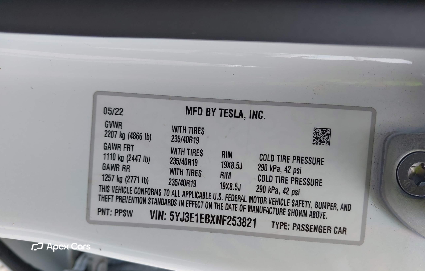 Tesla Model 3 2022