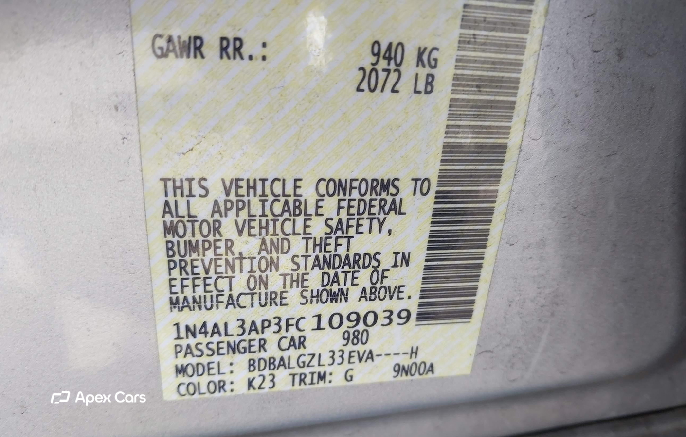 Nissan Altima 2015