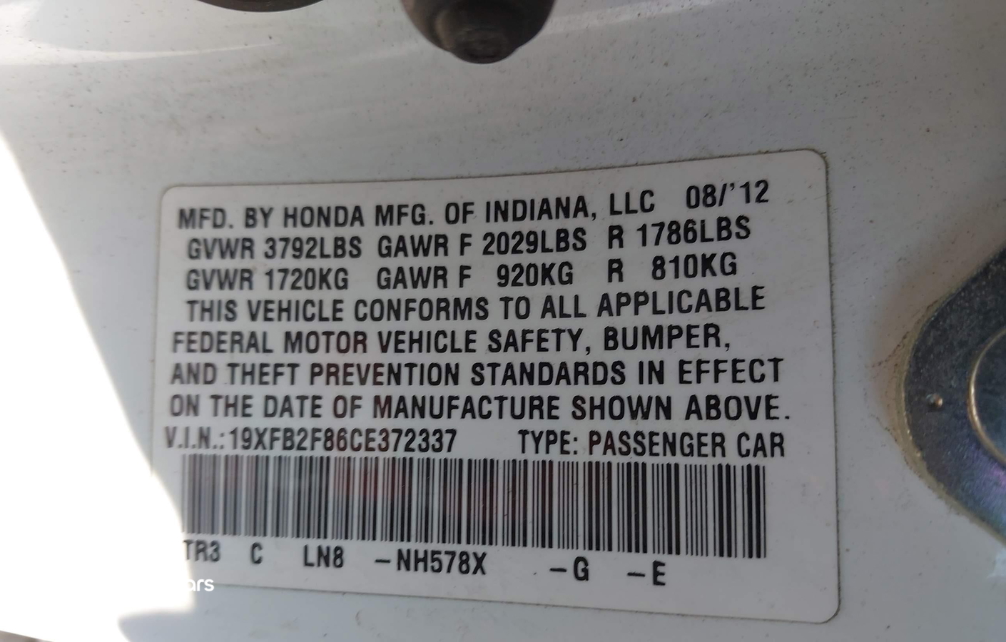 Honda Civic 2012