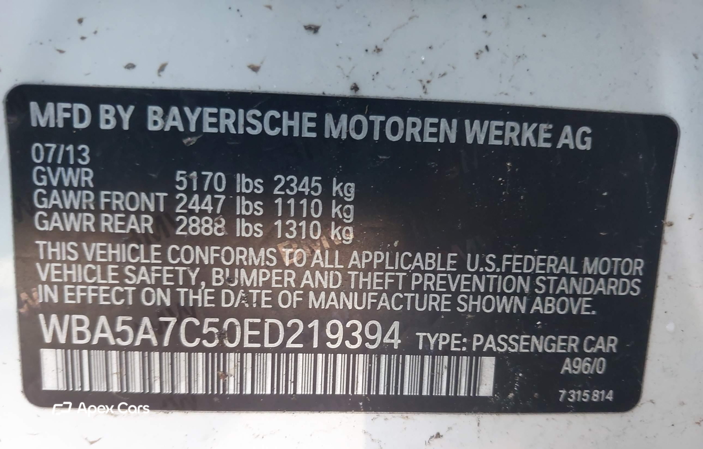 BMW Series 5 2014