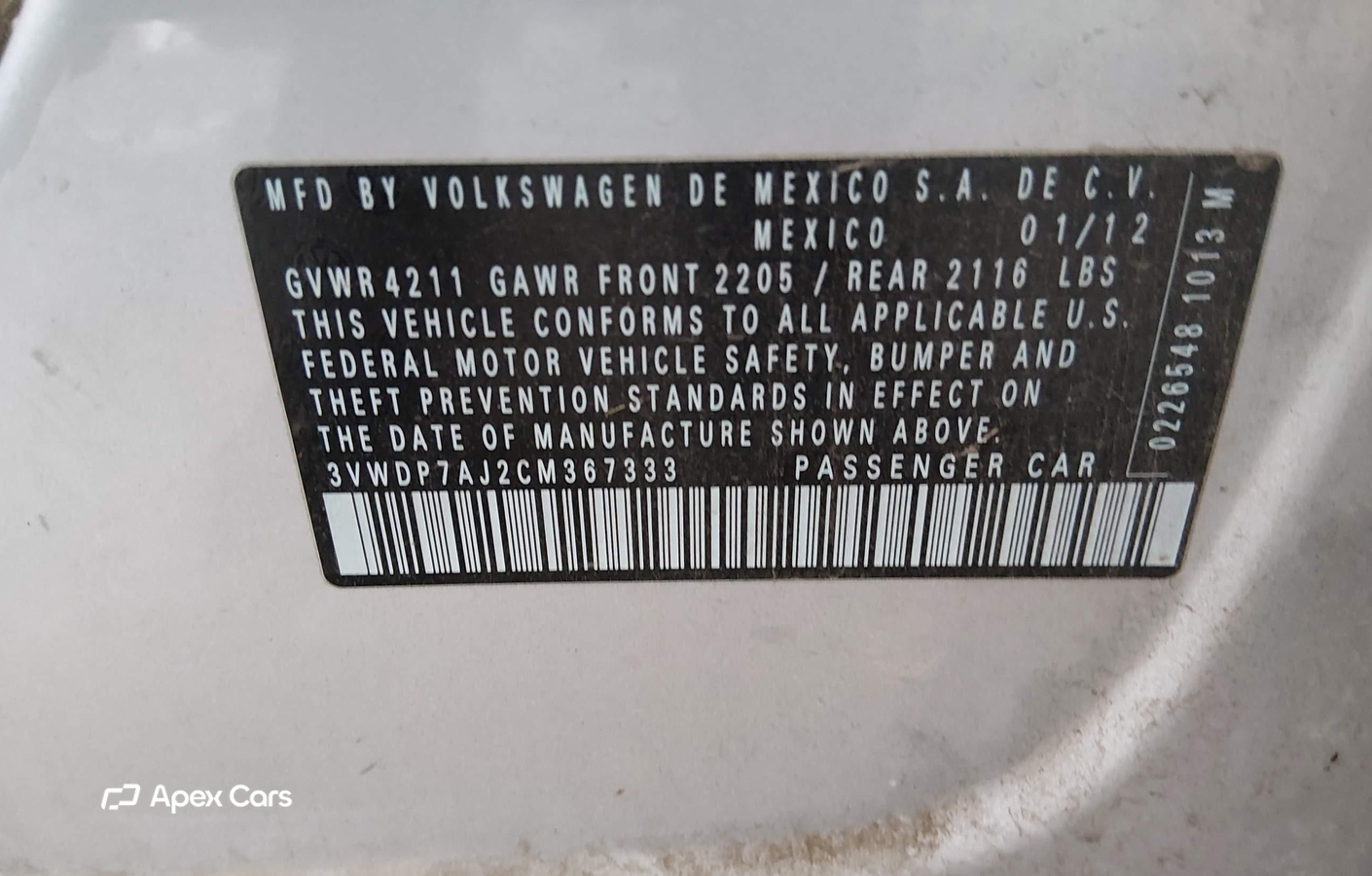 Volkswagen Jetta 2012