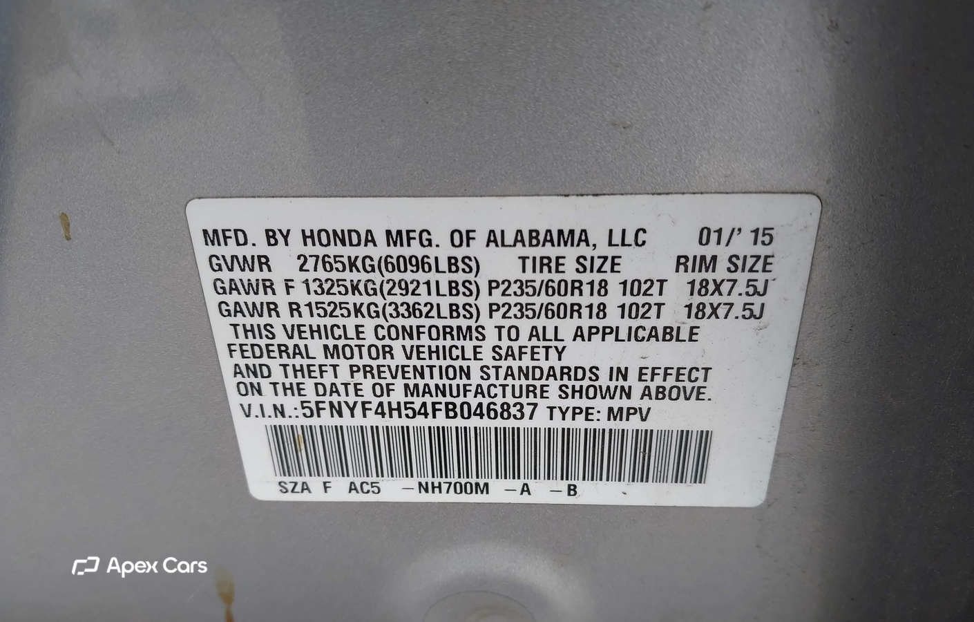 Honda Pilot 2015
