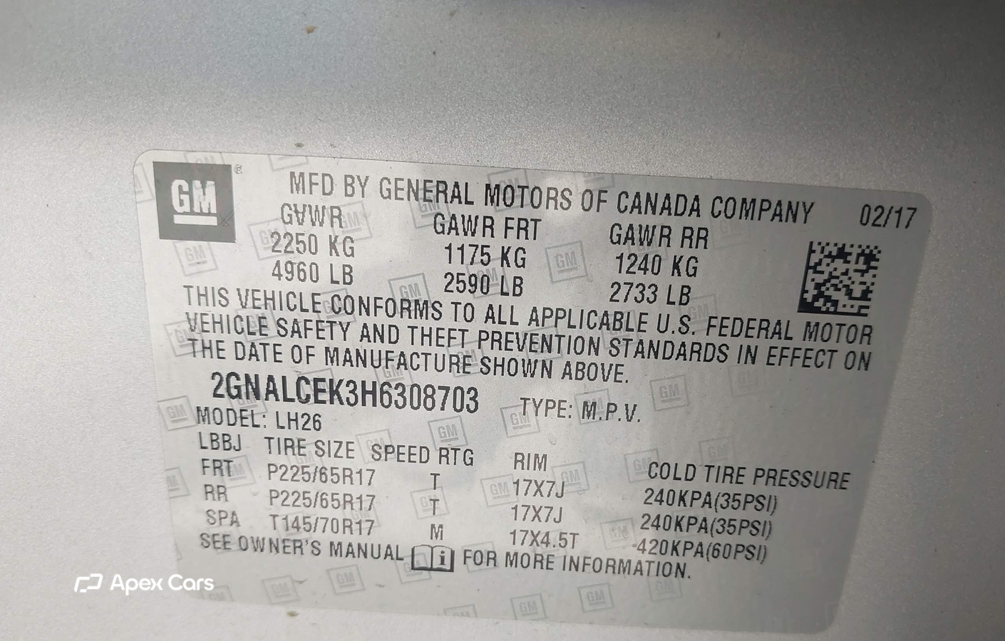 Chevrolet Equinox 2017
