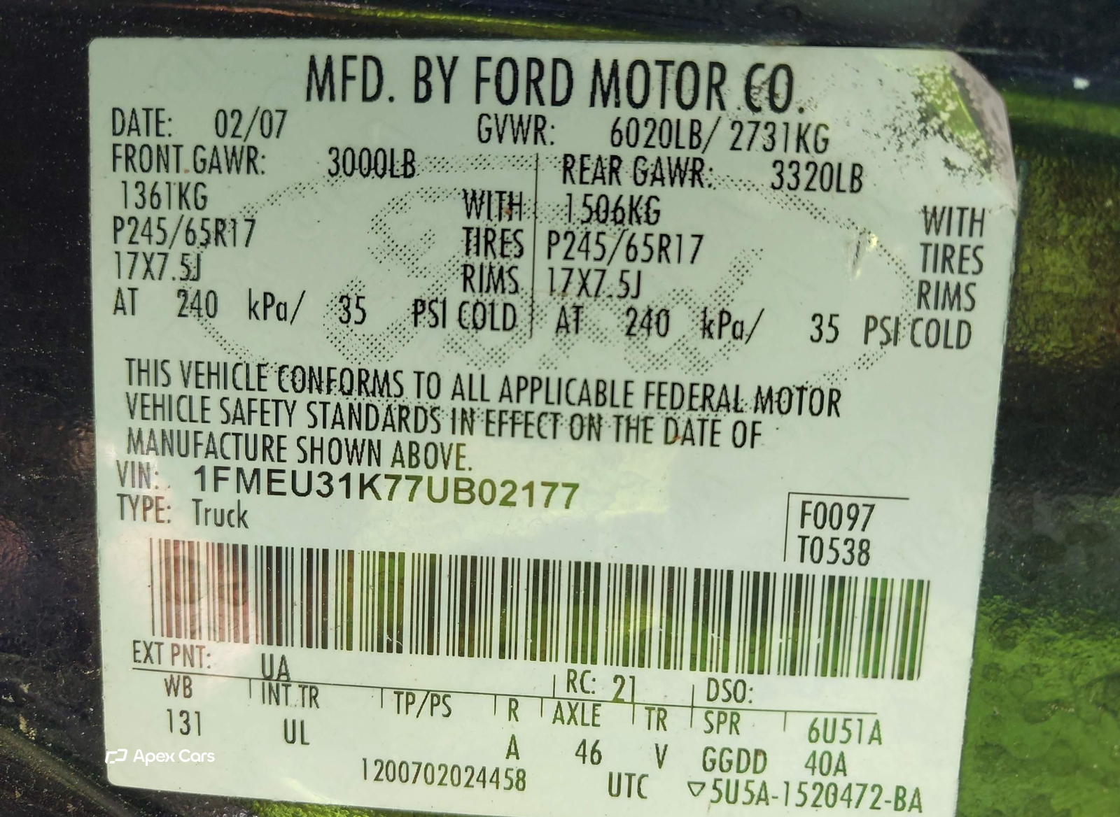 Ford Explorer Sport Trac 2007