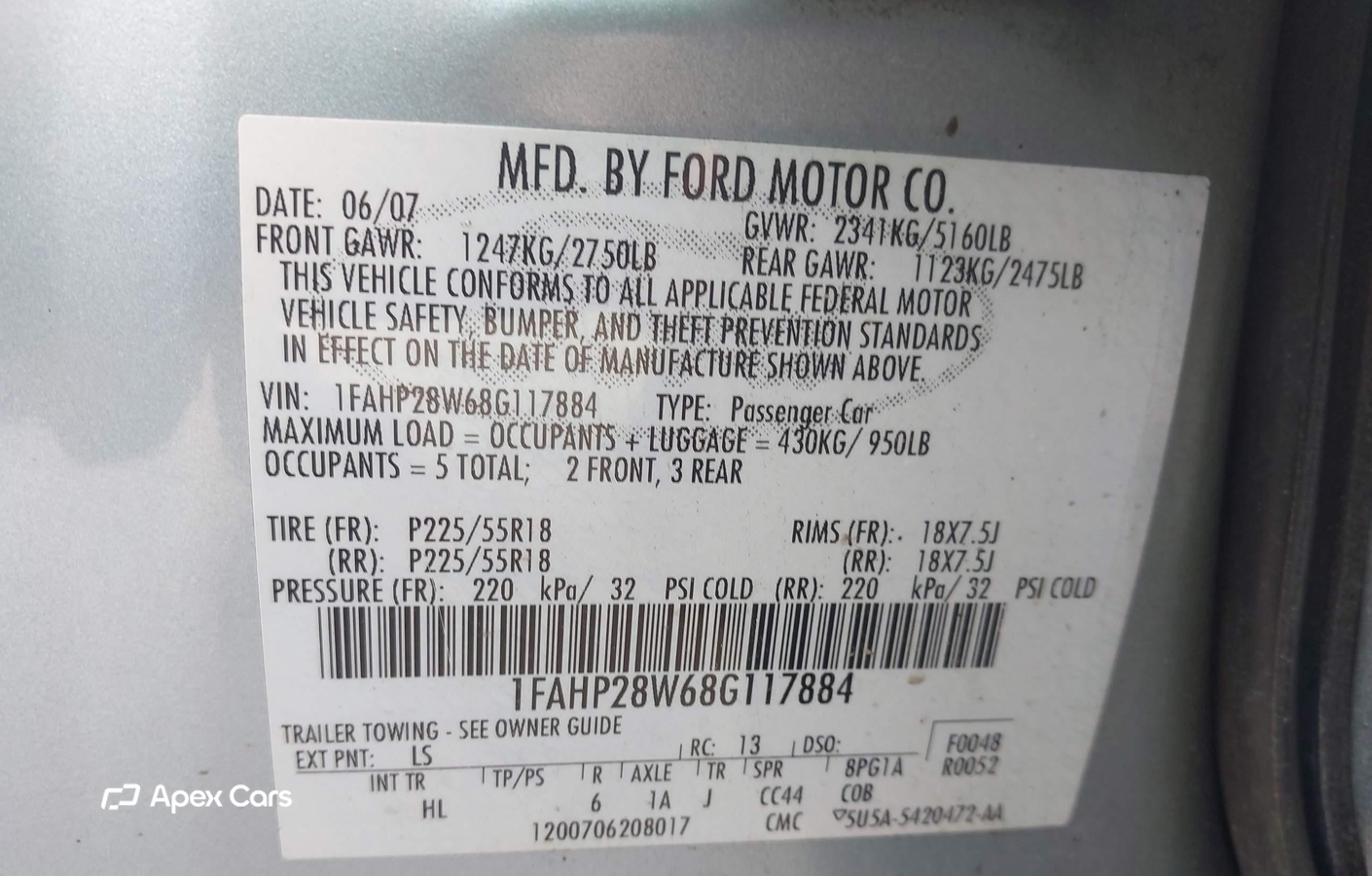 Ford Taurus 2008