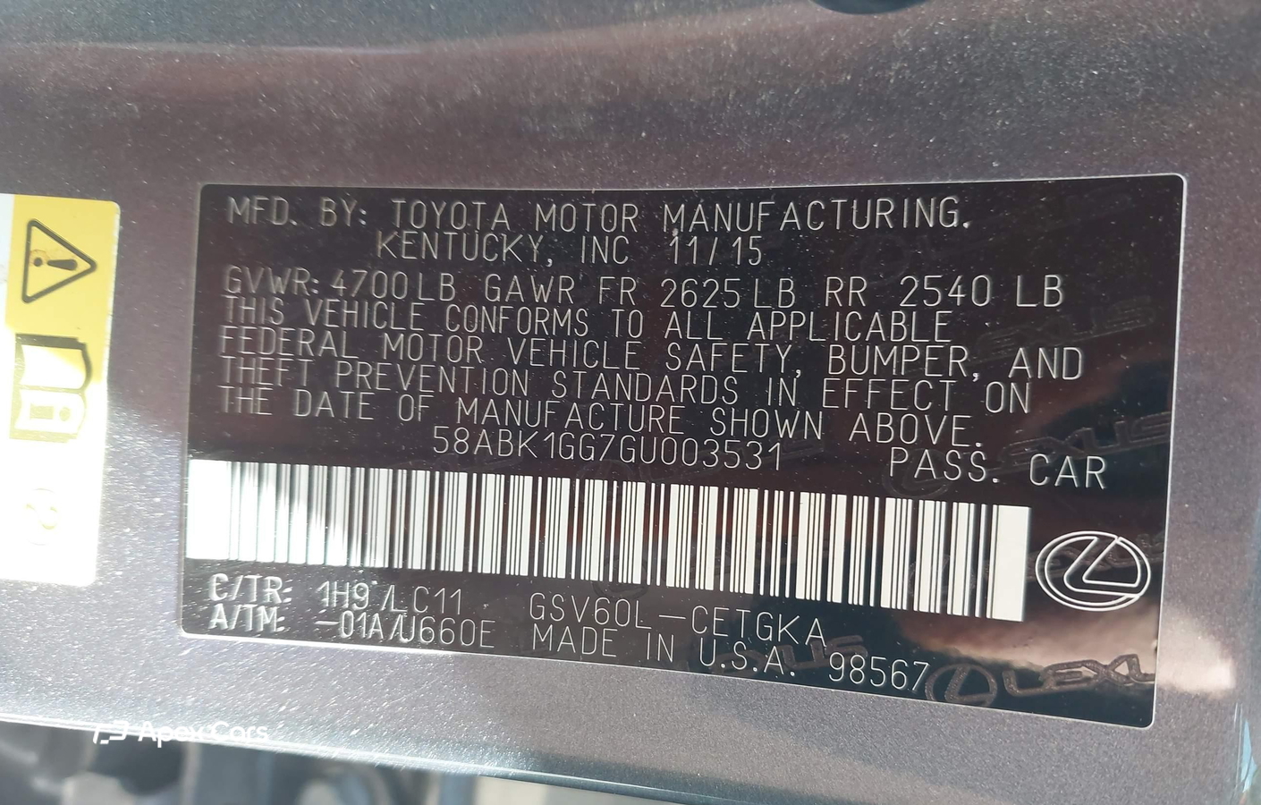 Lexus ES 2016