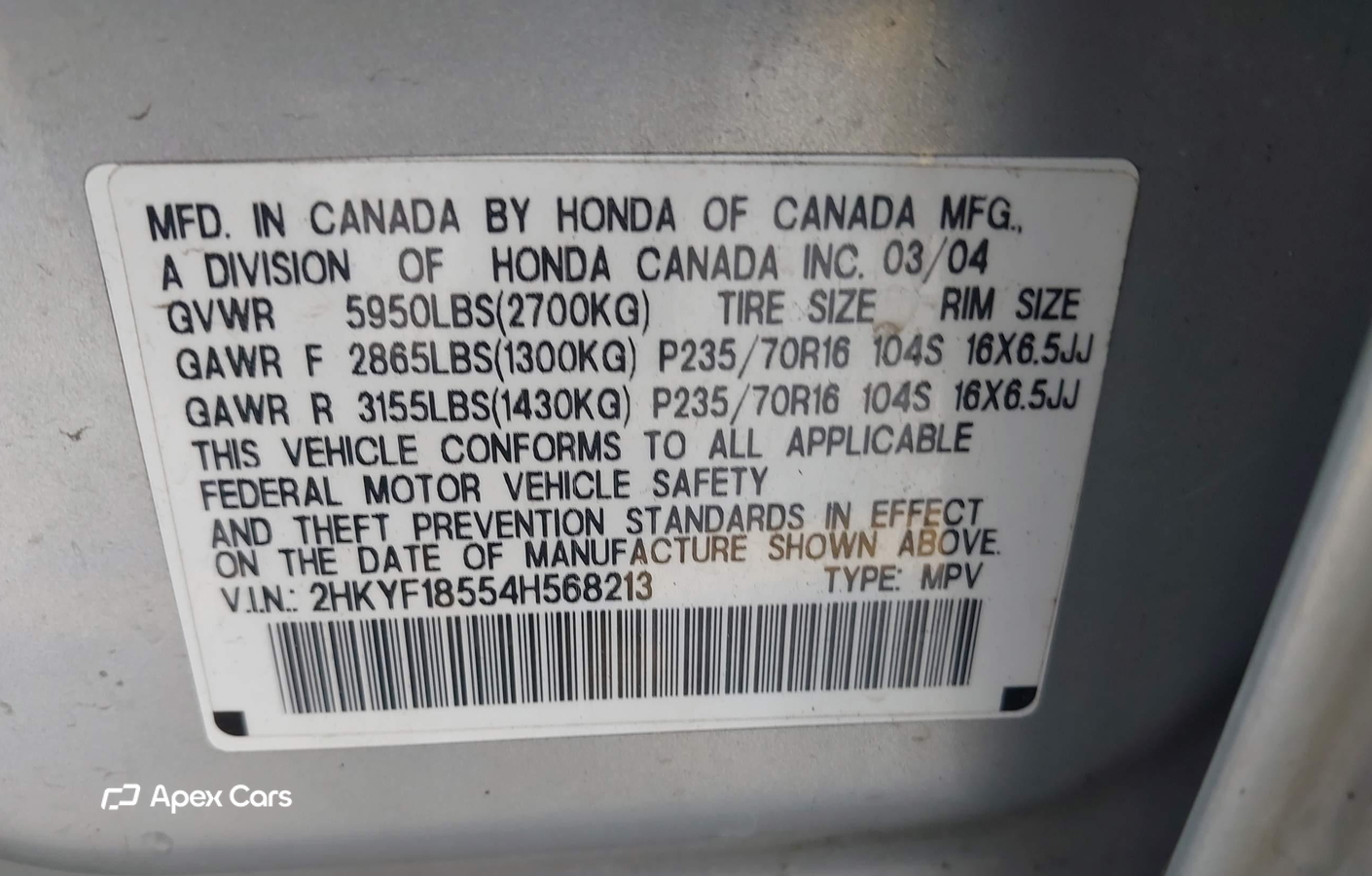 Honda Pilot 2004