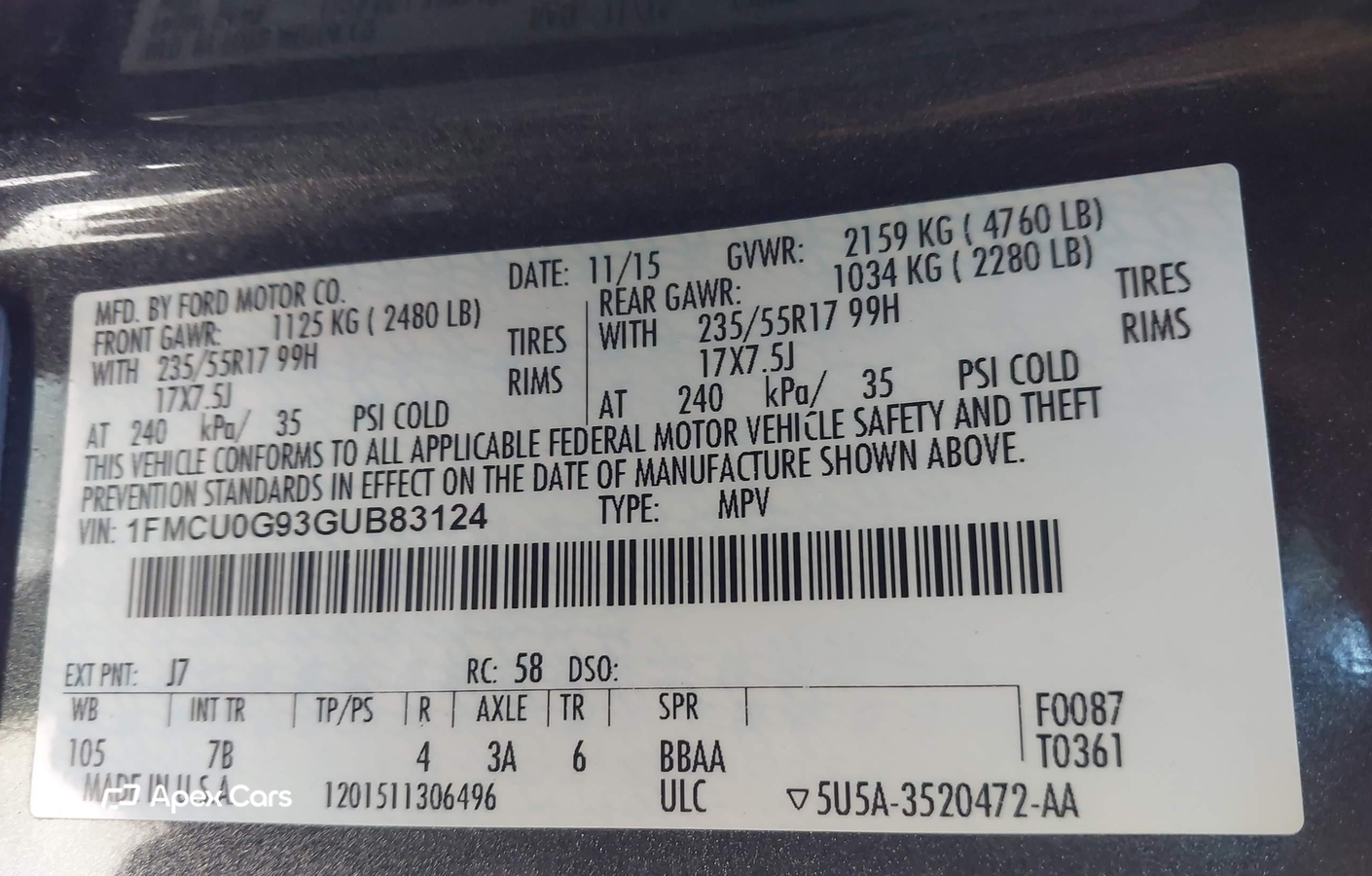 Ford Escape 2016