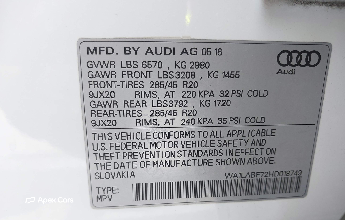 Audi Q7 2017