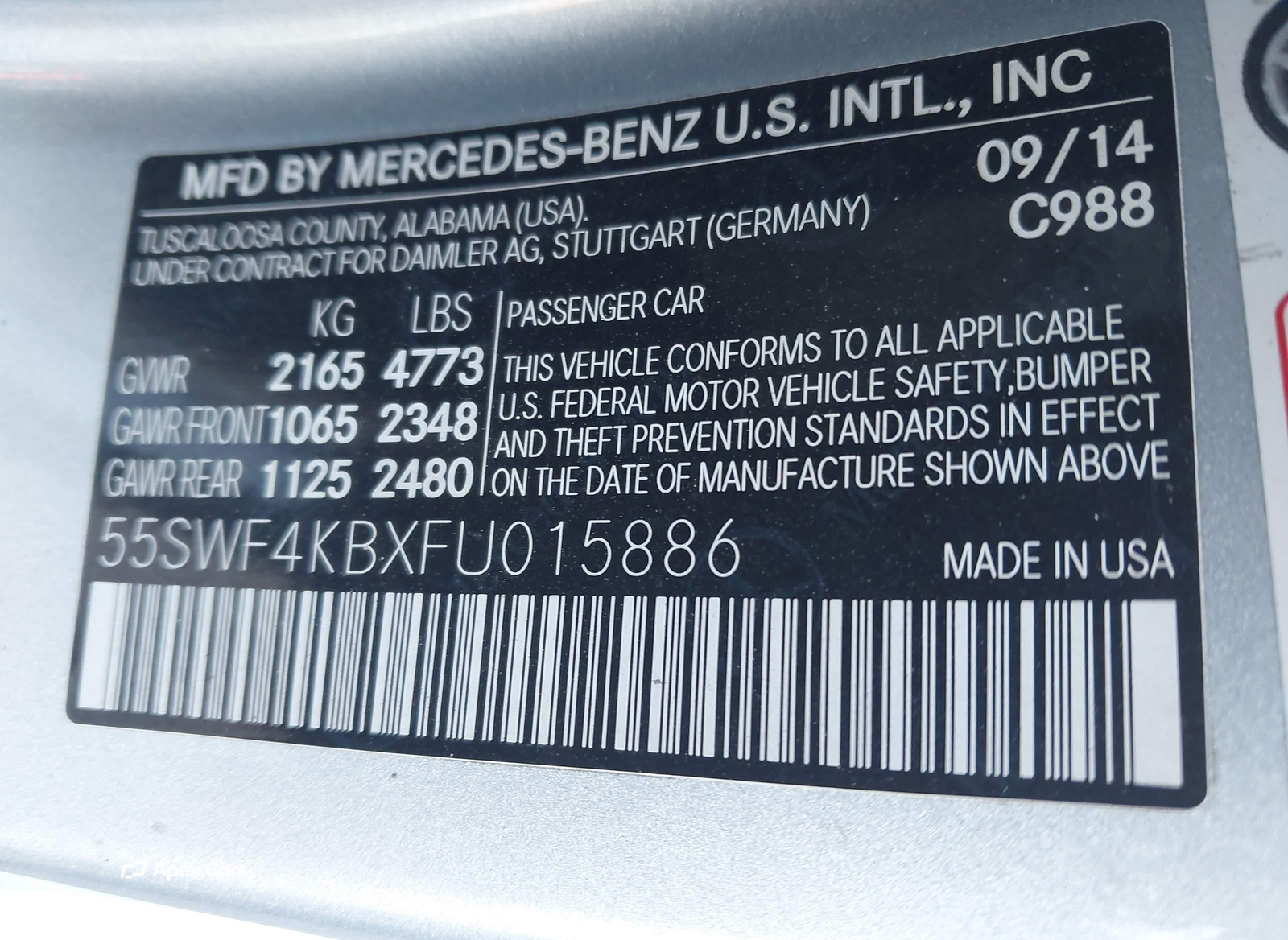 Mercedes-Benz C-klasse 2015