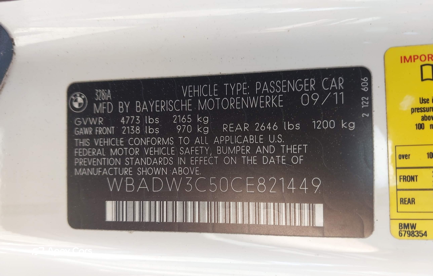 BMW Series 3 2012