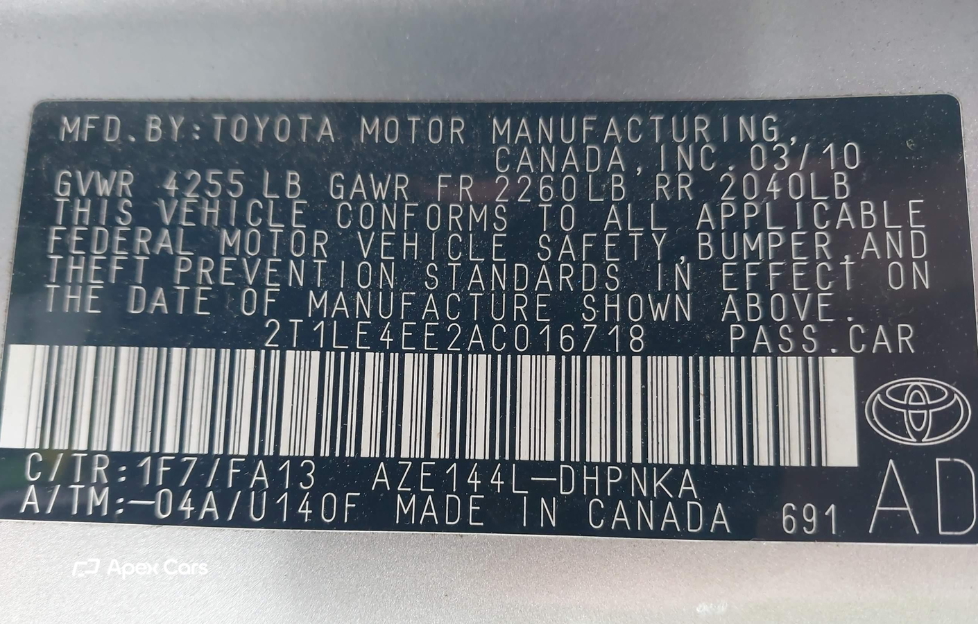 Toyota Matrix 2010