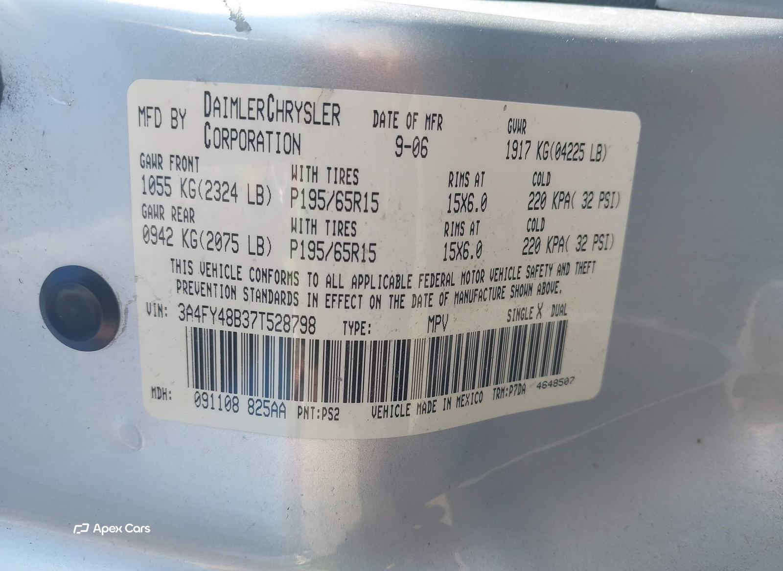 Chrysler PT Cruiser 2007