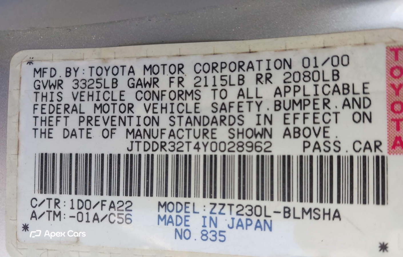 Toyota Celica 2000