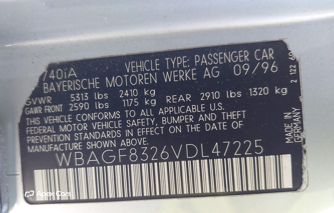 BMW Series 7 1997