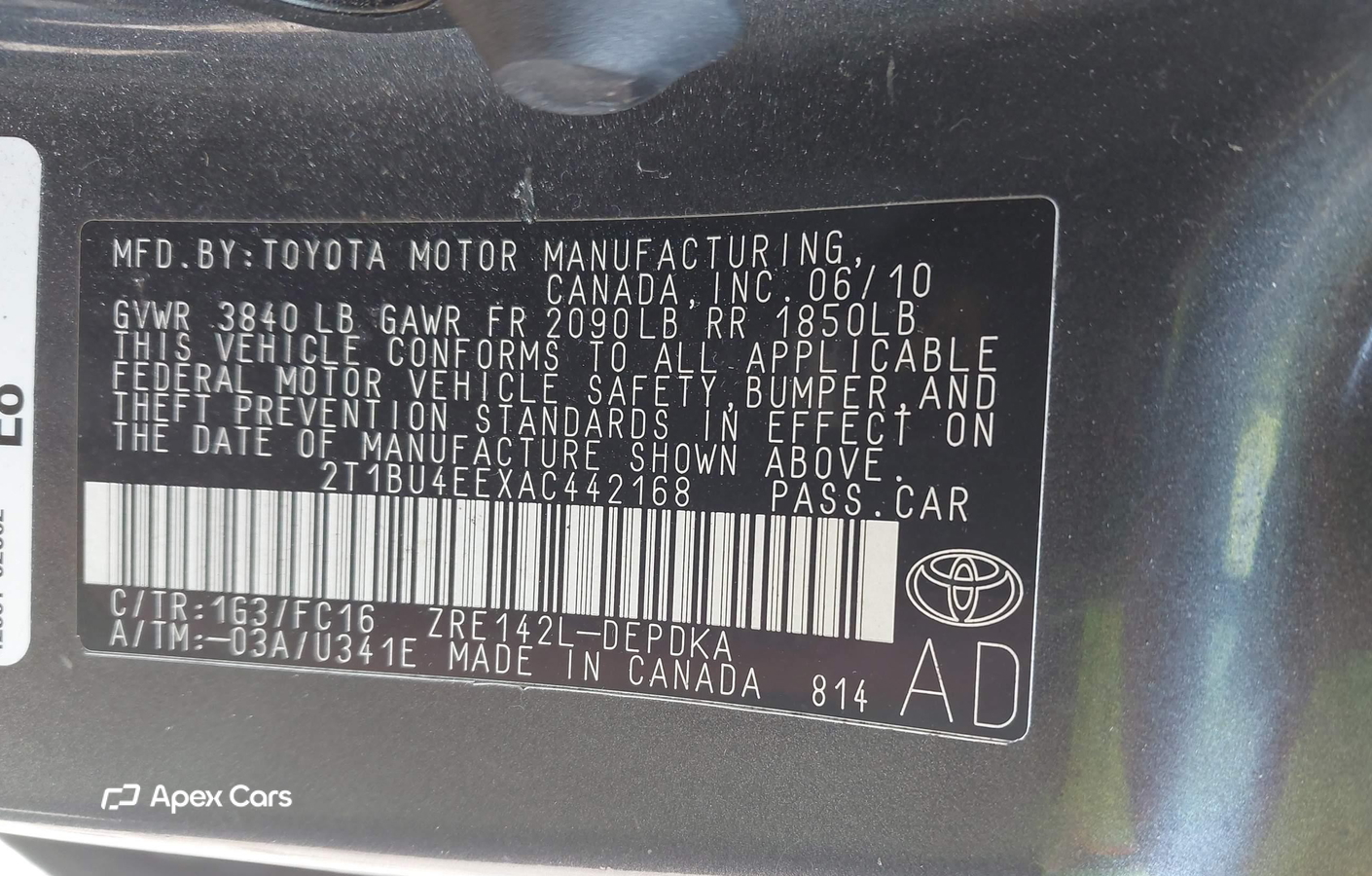 Toyota Corolla 2010