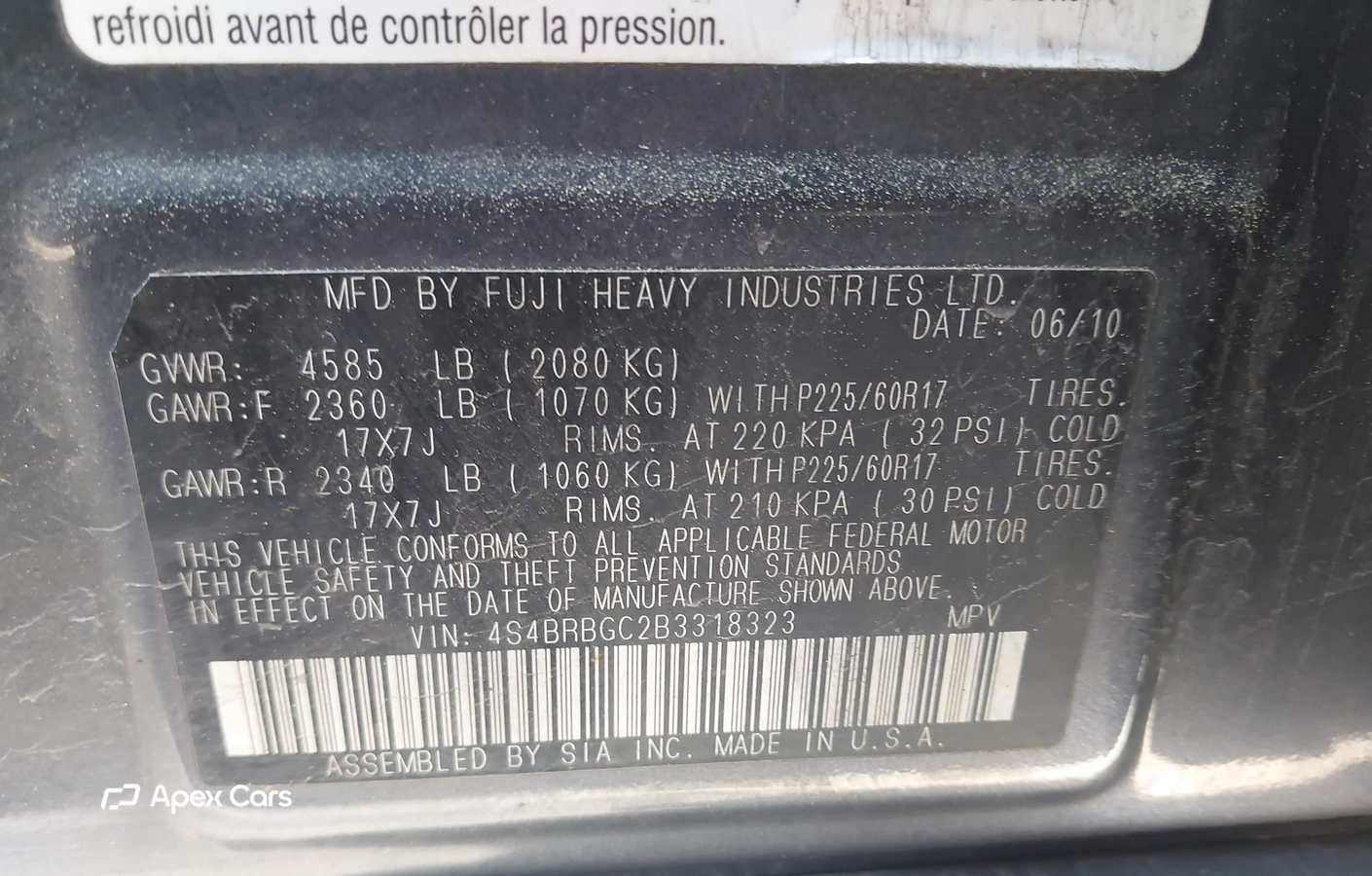 Subaru Outback 2011